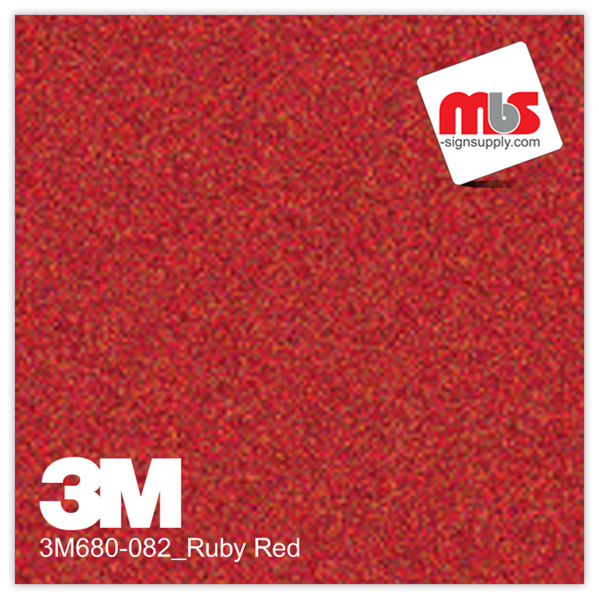 15'' x 50 Yards 3M™ 680 Scotchlite™ Gloss Ruby Red 5 year